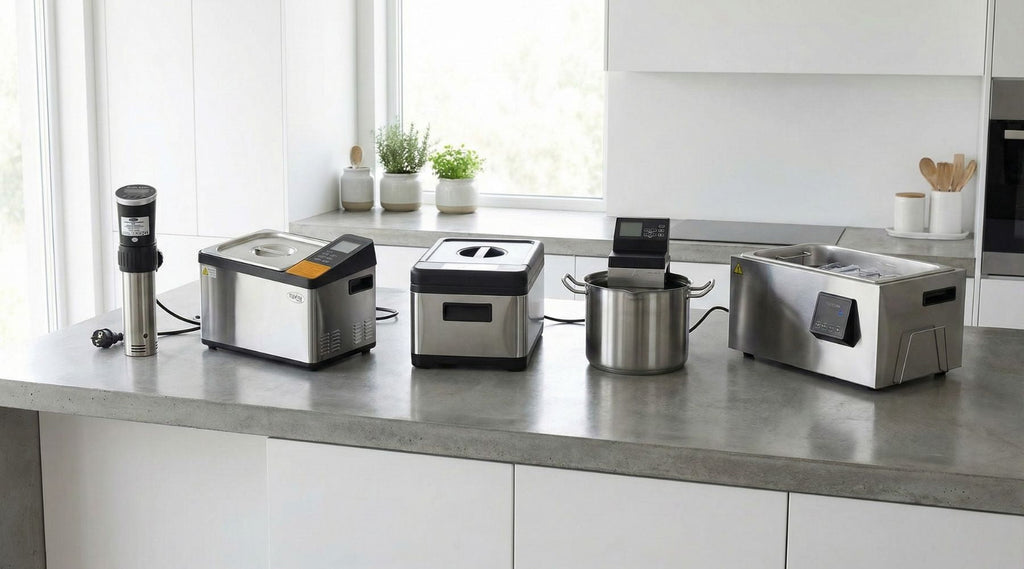 Cocedores sous vide en una cocina