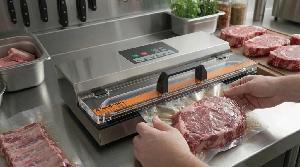 Máquina de vacío para carne