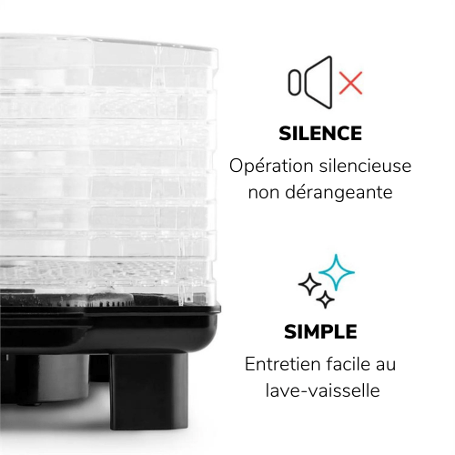 Deshidratador de alimentos sin BPA <strong><small>6 bandejas</small></strong>