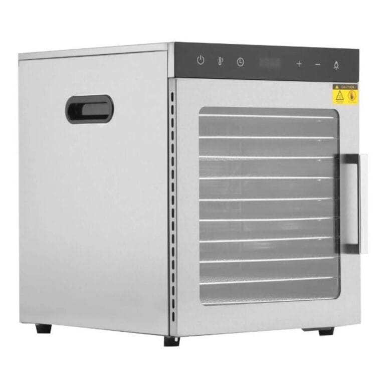 Deshidratador de alimentos de acero inoxidable - 10 bandejas (800W / 30 a 90°C)