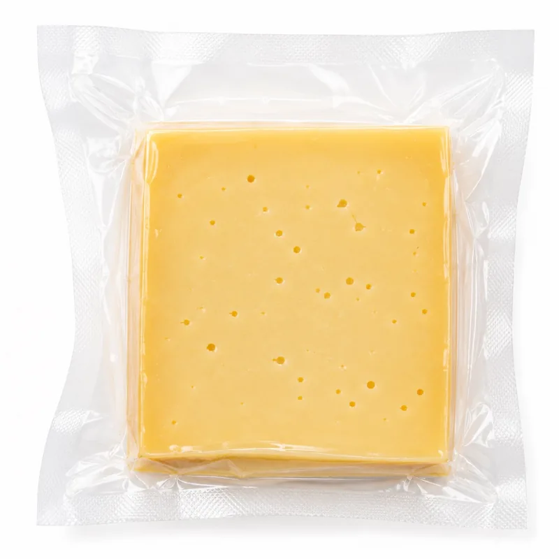 Fromage emballé sous vacuum en carnicería